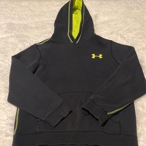 Boys  black under armor hoodie. Size M. Smoke free home